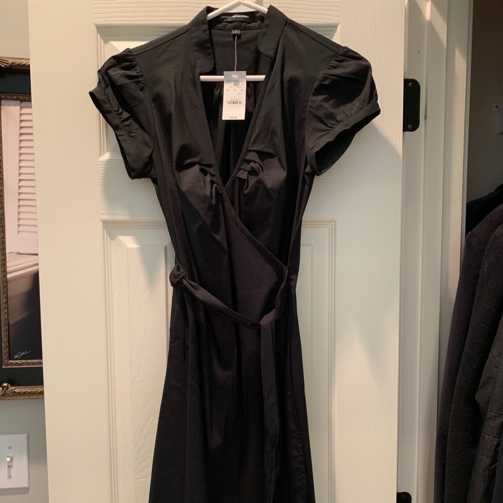 NWT A-Line Black Dress Size 4